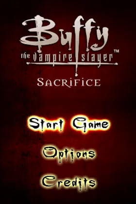 Buffy the Vampire Slayer - Sacrifice (Europe) (En,Fr,De,Es,It) screen shot title